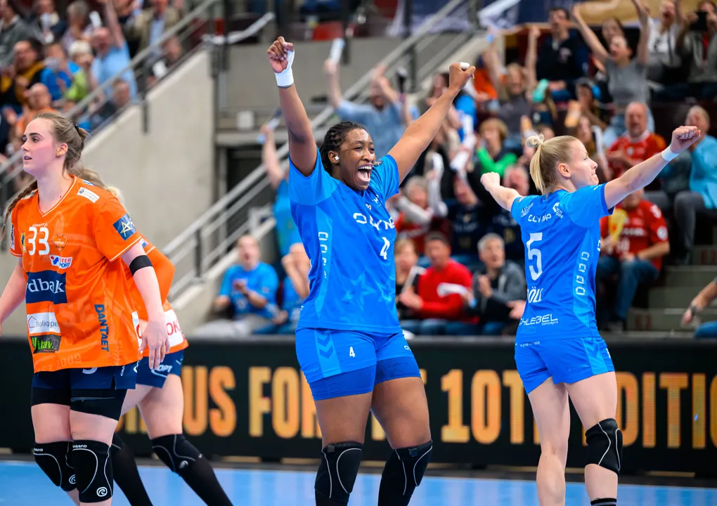 Bietigheim celebrate first-ever win against Odense