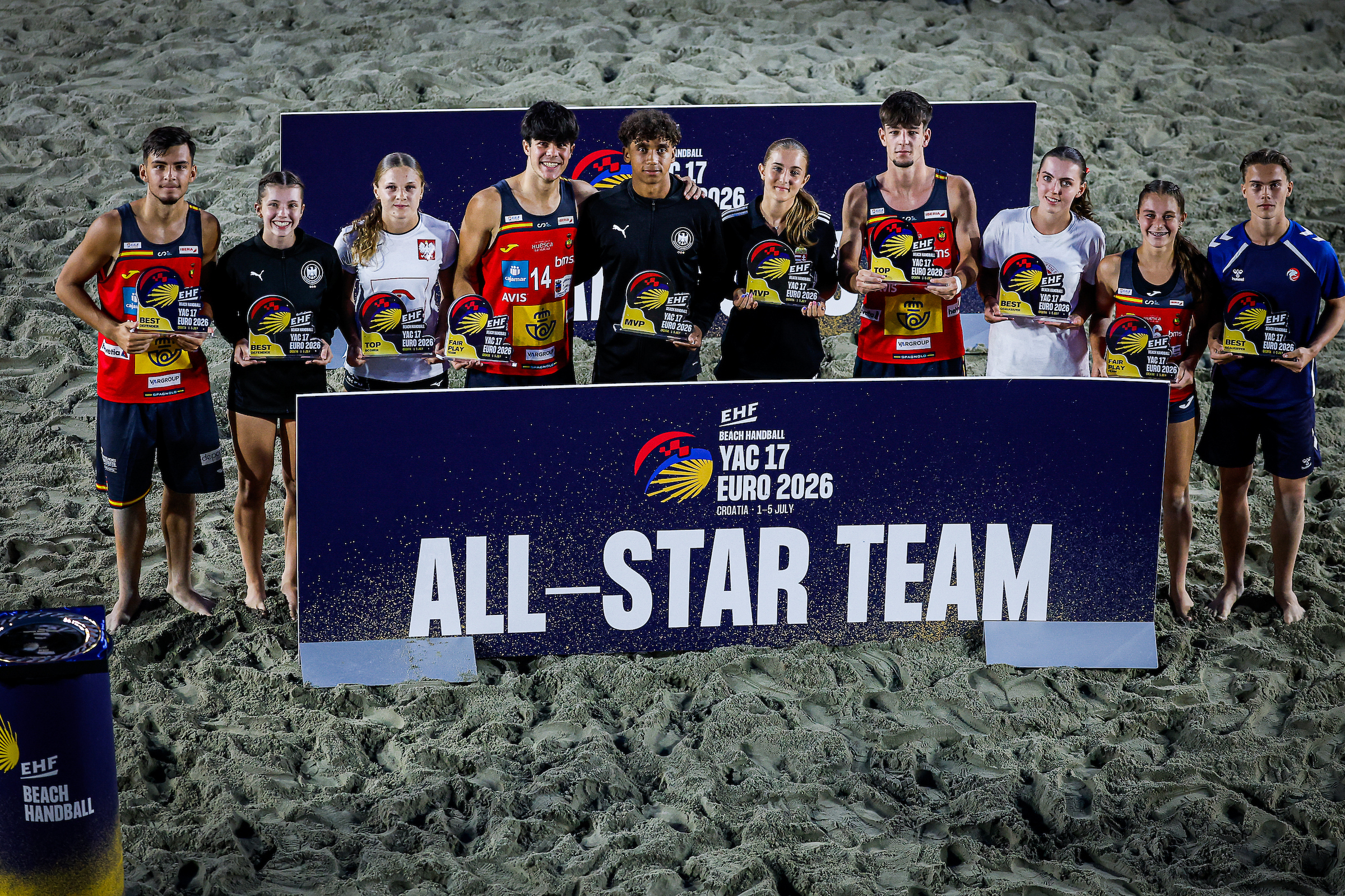 All-star Teams announced at YAC 17 EHF Beach Handball EURO 2026